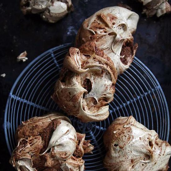 Cocoa Swirl Meringues