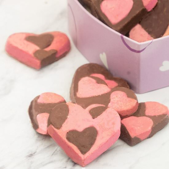 Two-Color Shortbread Cookies.