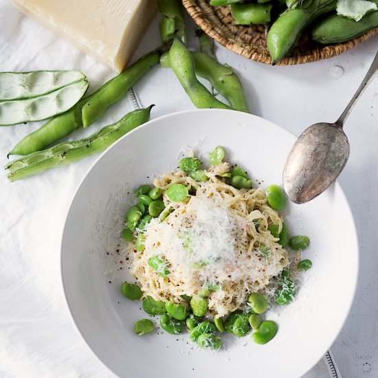 Pasta with Fava Beans