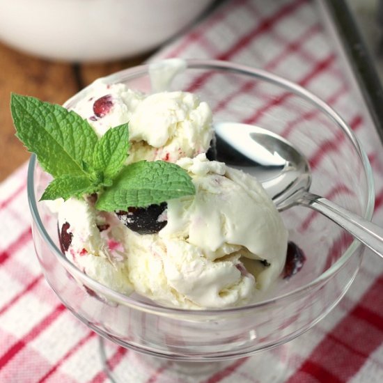 Michigan Cherry Amaretto Ice Cream