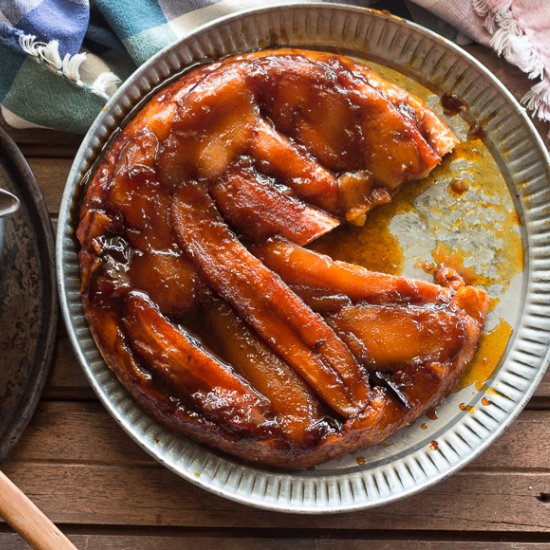 Mango and Banana Caramel Tart