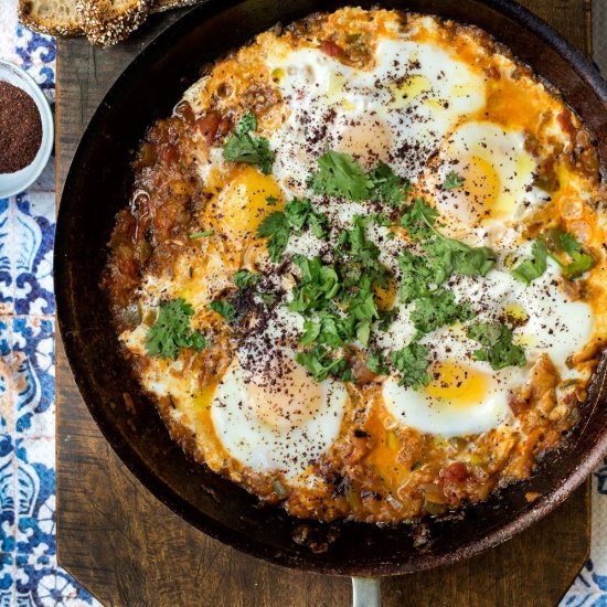 Shakshuka with Smoky Eggplant