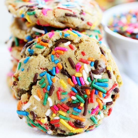 Sprinkle Chocolate Chip Cookies