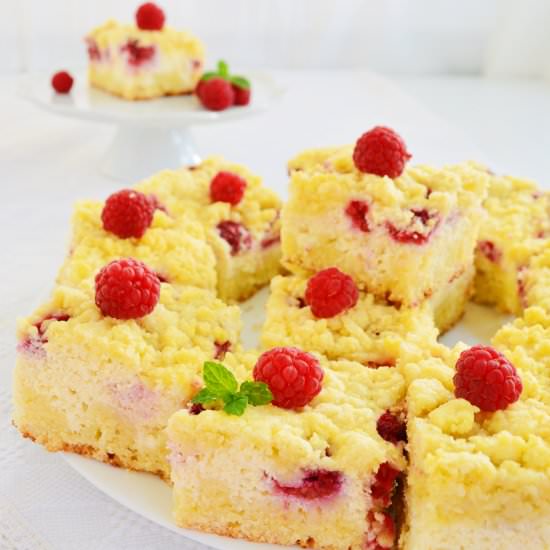 Raspberry cheesecake bars