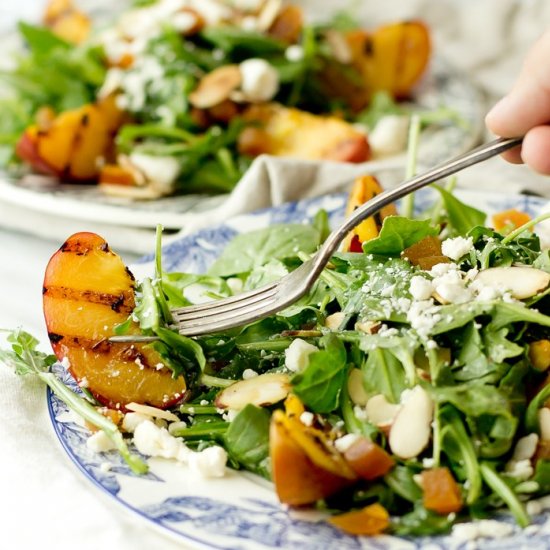 Arugula Salad with Grilled Plums