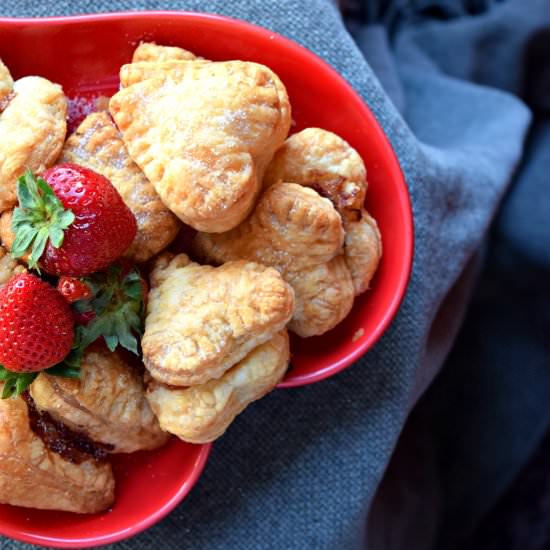 Hibiscus Strawberry Pastry Puffs