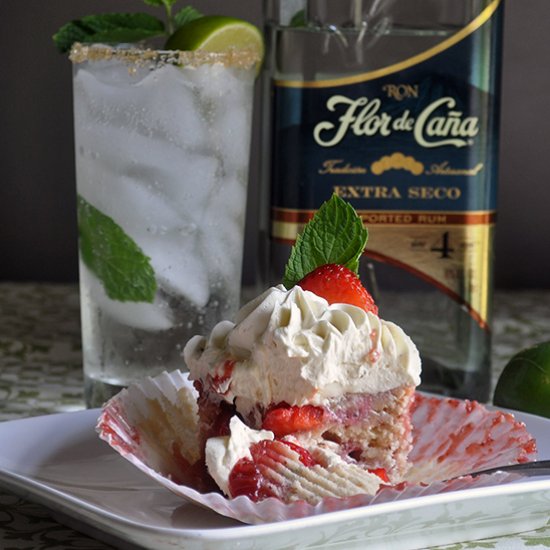 Strawberry Mojito Cupcakes