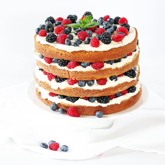 Triple Berry Layer Cake