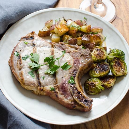 Brined Grilled Pork Chops