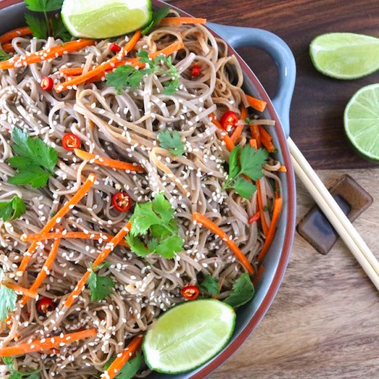 Buckwheat Noodles with Peanut Sauce