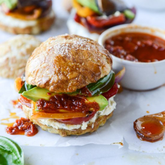 Grilled Veggie Sliders