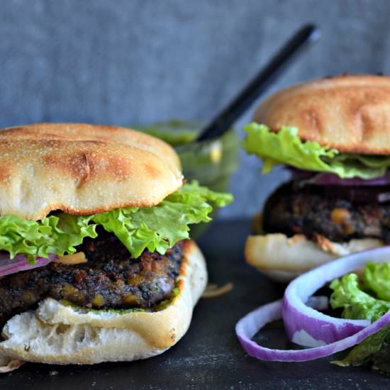 Lentils Black Rice Burger