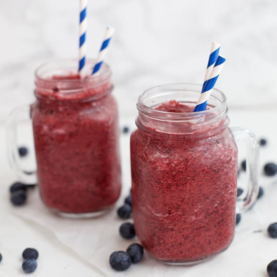 blueberry peach smoothies