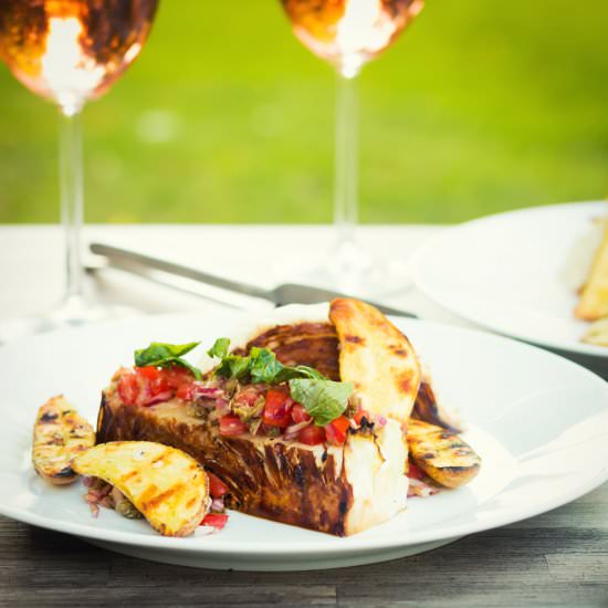 Grilled Balsamic Cabbage Steak