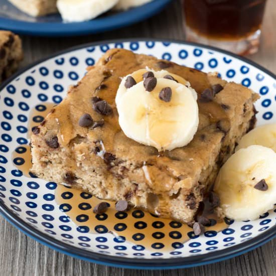 Banana Chocolate Chip Pancake Cake