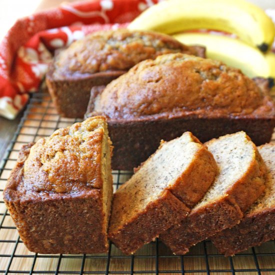 Spiced Banana Bread Mini Loaves