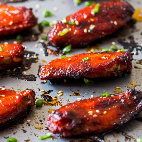 Korean Gochujang Chicken Wings