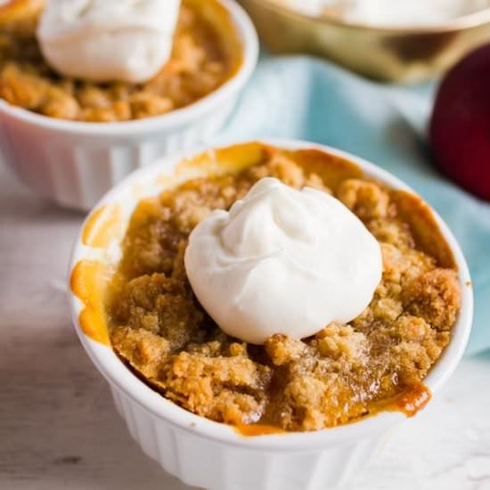 Mini Peach Crisps