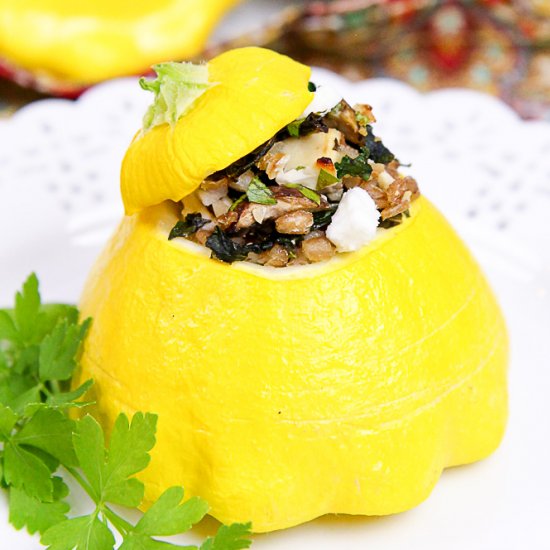 Stuffed Patty Pan Squash