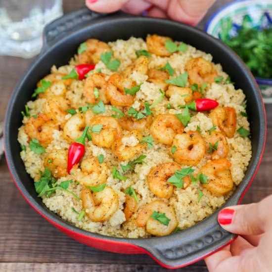 Garlic Shrimp Quinoa