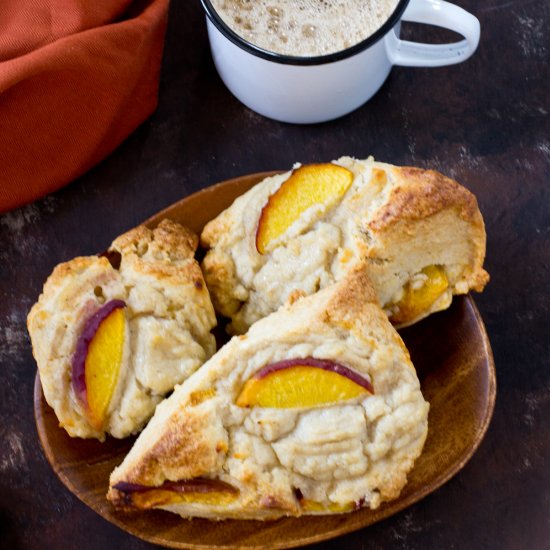 Peach & Ricotta Scones