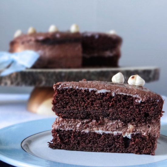 Chocolate Hazelnut Praline Cake