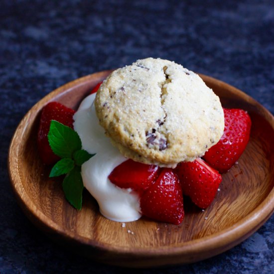 Chocolate-Strawberry Shortcakes