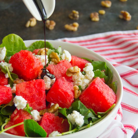 BALSAMIC WATERMELON & KALE SALAD