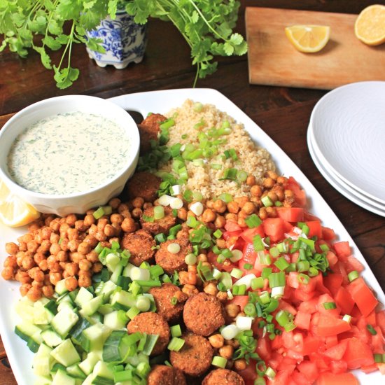 Falafel Salad Platter