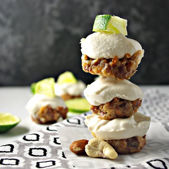 No-Bake Key Lime Mini Cheesecakes