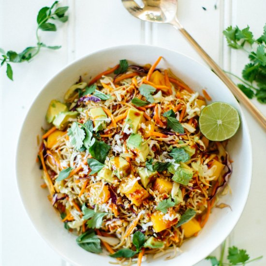 Mango & Coconut Soba Noodle Salad