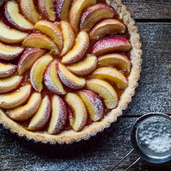 WHITE PEACH TART