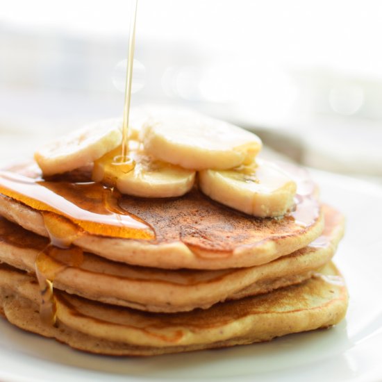 Banana Protein Pancakes