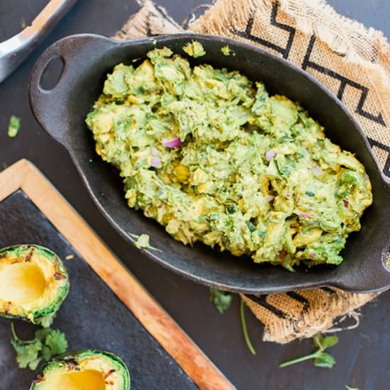 Grilled Avocado Guacamole