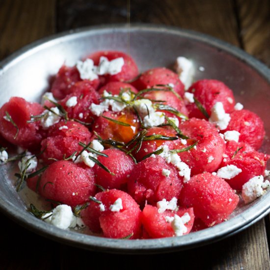 Savory Watermelon Salad