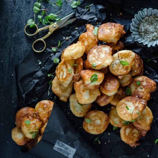 Salty Feta Puffs | Feta Loukoumades