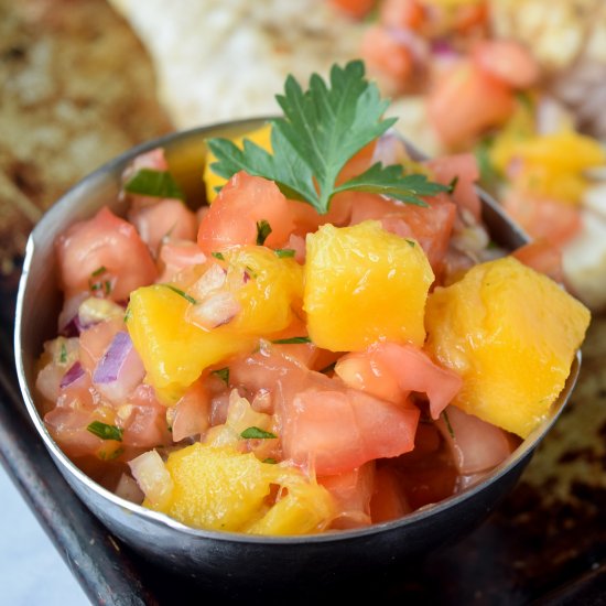 Grilled Walleye with Mango Salsa