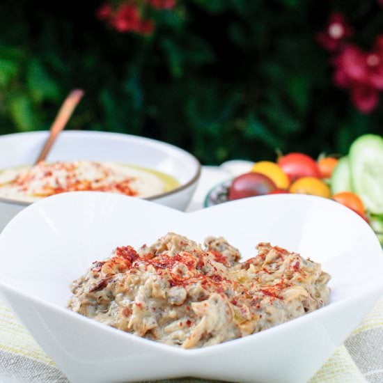 Eggplant Dip with Caramelized Onion