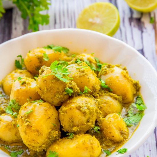 Indian Curried Potatoes w/ Coconut