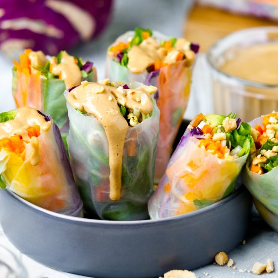 Raw Wraps with Satay Sauce