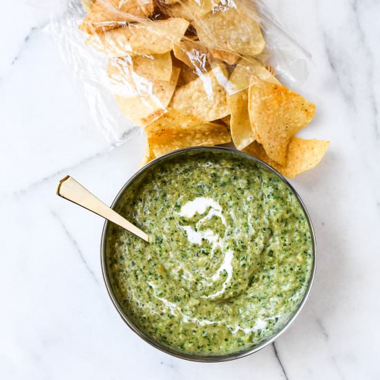 Hatch Green Chile Tomatillo Salsa