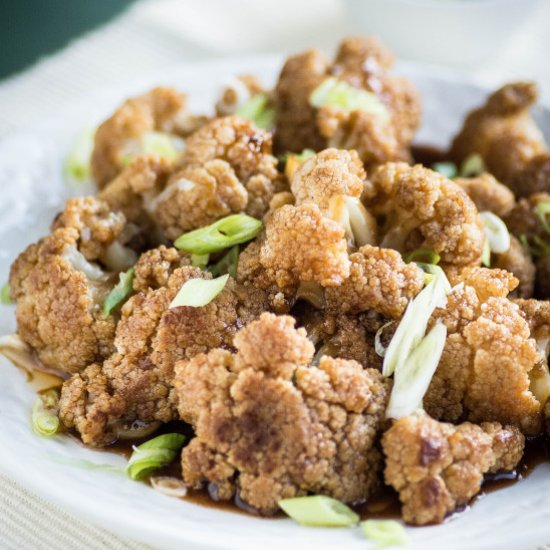 Hoisin Sauce Glazed Cauliflower