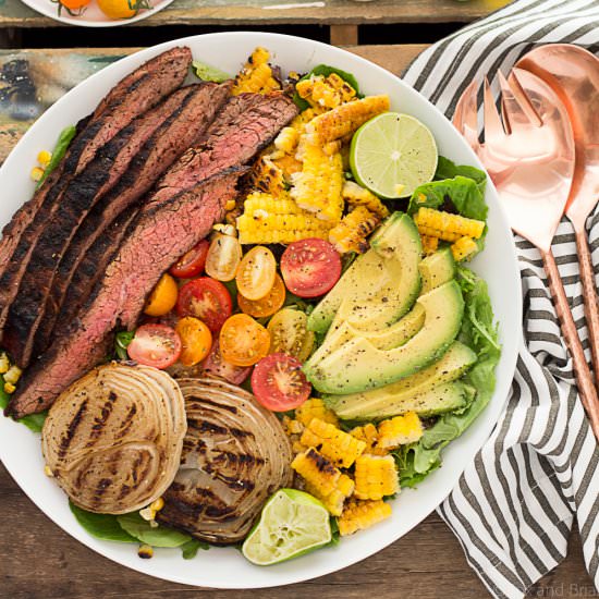 Mexican Grilled Flank Steak Salad