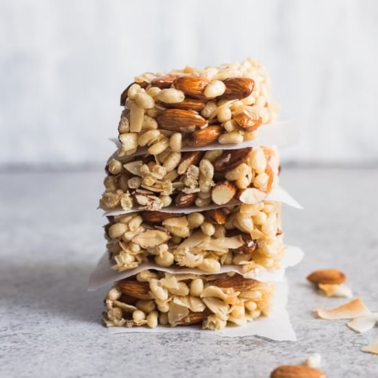 No Bake Almond Coconut Bars