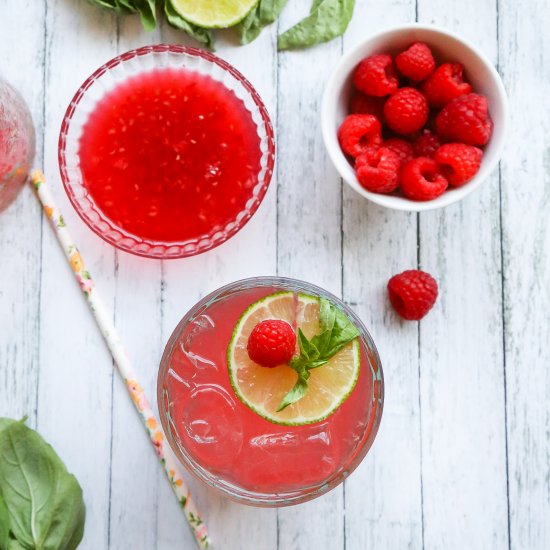 Raspberry & Basil Margarita