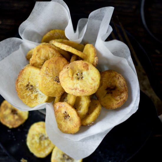 10 Minute Plantain Chips