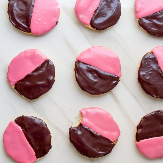 Black and Pink Cookies