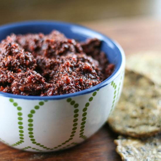 Roasted Red Pepper Olive Tapenade