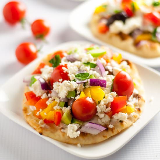 Greek Salad Mini Flatbread