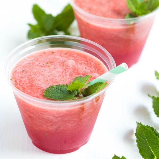 Watermelon Agave Mint Refresher